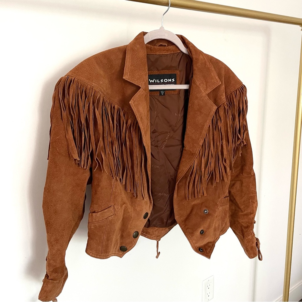 Vintage Wilson’s Leather Fringe Jacket